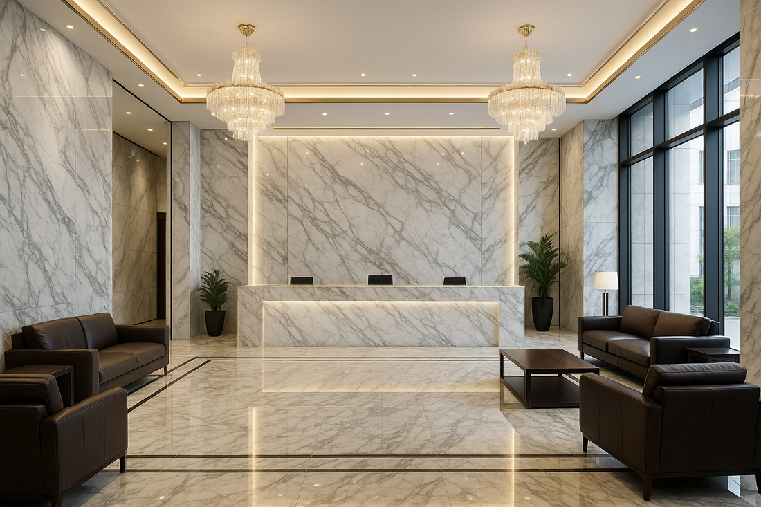 2025年香港寫字樓裝修材料指南：石材與新型牆板的完美選擇