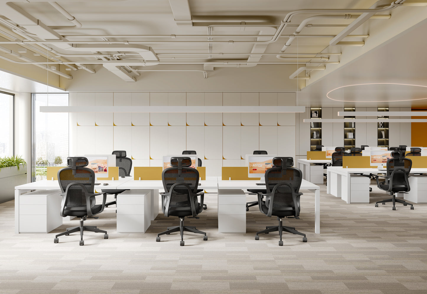 645A-C U型舒背椅