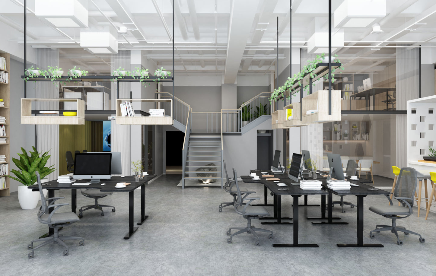 FS-E5 Dual-Motor 3-stage Standing Desk Frame 升降腳架