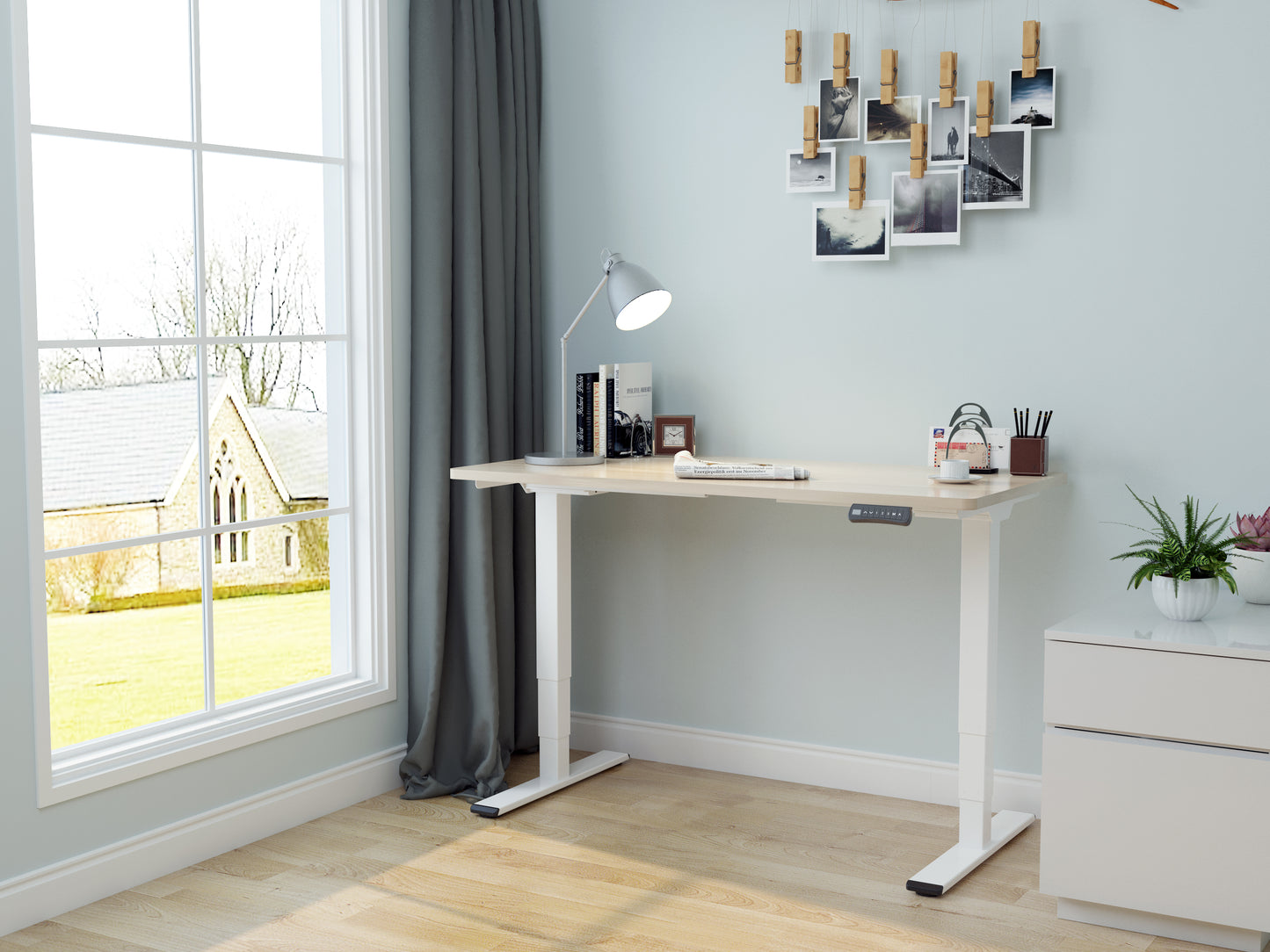 FS-E5 Dual-Motor 3-stage Standing Desk Frame 升降腳架